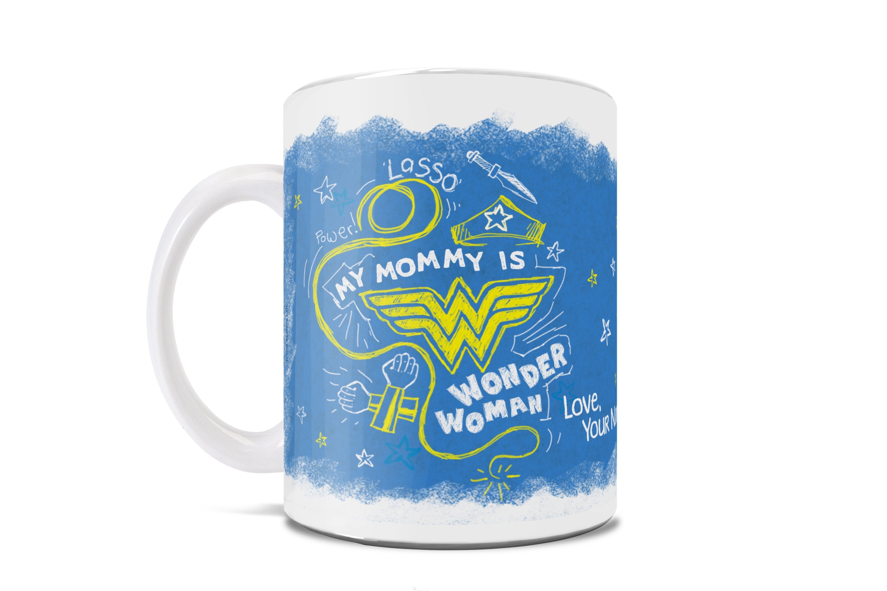 Mother's Day Collection (Wonder Woman – Mommy – Personalized) 11 oz White Ceramic Mug